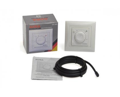 AURA LTC 030 WHITE - простой терморегулятор для теплого пола