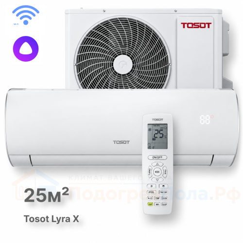 Кондиционер инверторный Tosot T09H-SLyW/I/T09H-SLyW/O