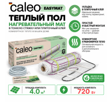 Нагревательный мат для теплого пола CALEO EASYMAT 180 Вт/м2, 4,0 м2