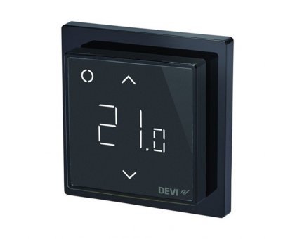 Терморегулятор Devireg Smart Black (черный), сенсорный