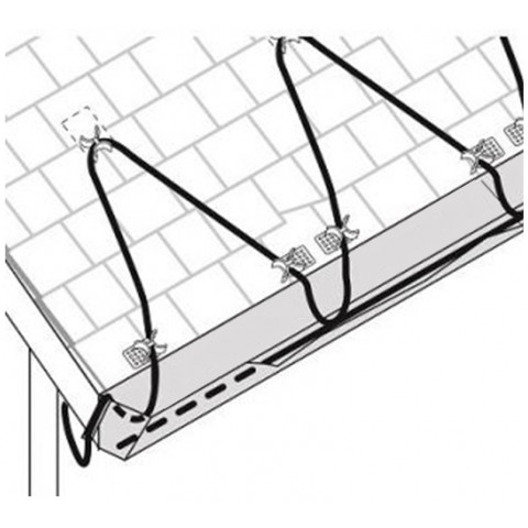 ERGERT RESISTIVE GUTTER (ETRG-30), 112 м, 3360 Ватт - греющий кабель для кровли
