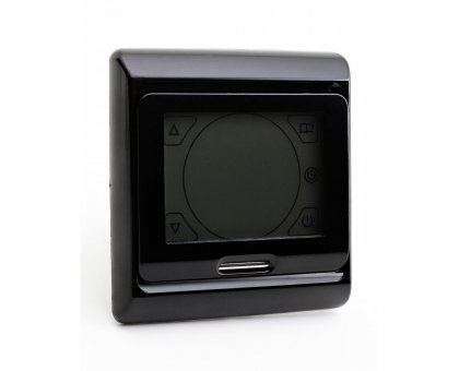 Терморегулятор E 91.716 (черный), программируемый, сенсорный