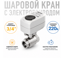 Кран с электроприводом Neptun Standard 230В 3/4