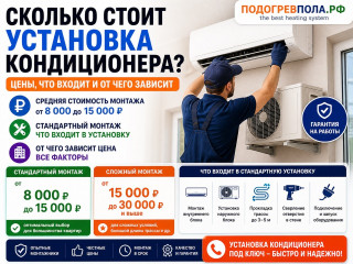 Сколько стоит установка кондиционера: цены, что входит и как не переплатить