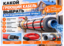 Какой греющий кабель выбрать для водопроводной трубы