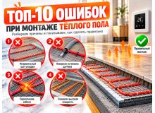 Ошибки при монтаже тёплого пола: почему он плохо греет и что делать