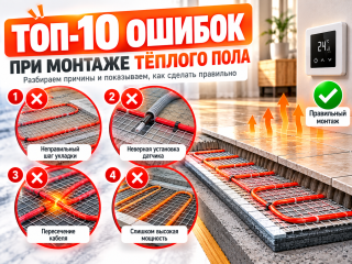 Ошибки при монтаже тёплого пола: почему он плохо греет и что делать