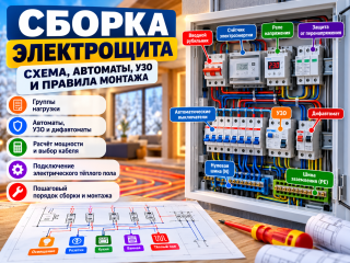 СБОРКА ЭЛЕКТРОЩИТА – ПРАВИЛА, СХЕМА И МОНТАЖ