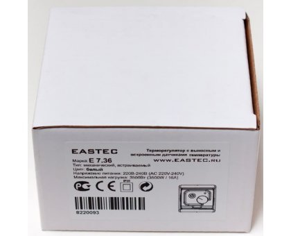 Терморегулятор EASTEC E 7.36 (3,5 кВт) механический, выносной и встр. датчики температуры