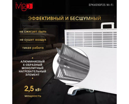 Конвектор электрический iVigo EPK4590P25 WI-FI (страница 3)