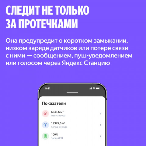 Умная система защиты от протечек воды NEPTUN × Умный дом с Алисой. Комплект базовый 1/2"