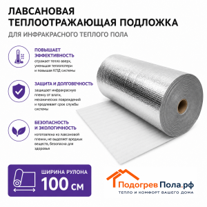 Теплоотражающая подложка для теплого пола лавсан