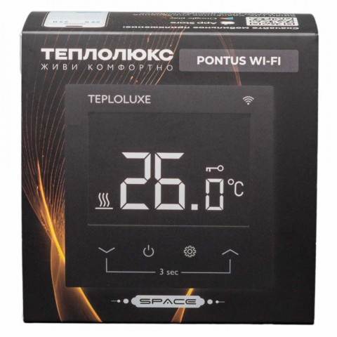 Терморегулятор электронный Теплолюкс Pontus WiFi черный