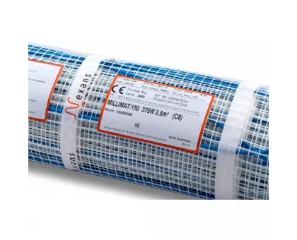 Маты нагревательные двужильные NEXANS Millimat/150 375W 2,5кв.м