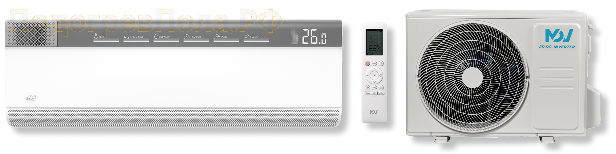 Инверторная сплит-система MDV серия NOVA 3-in-1 