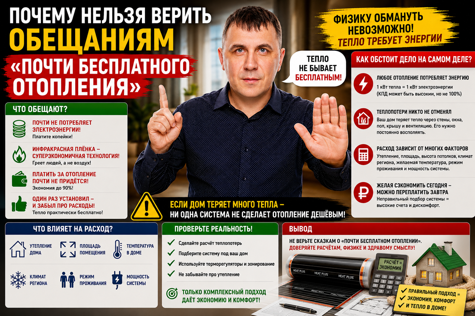 Почему нельзя верить обещаниям “почти бесплатного отопления”