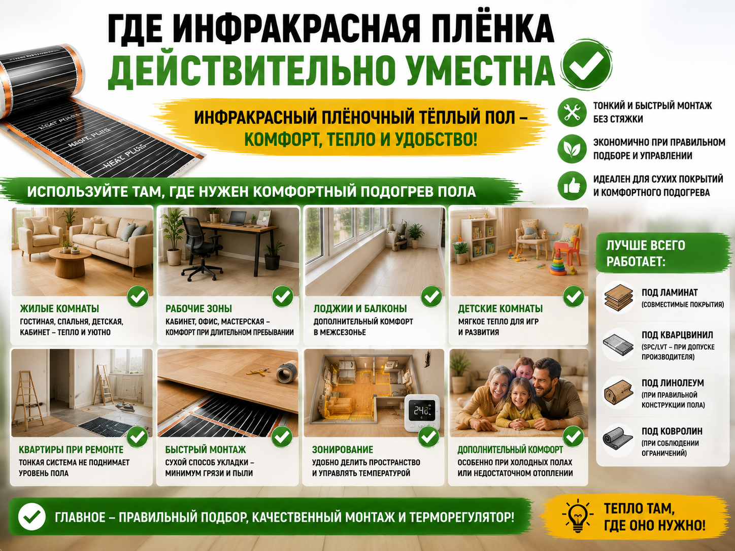 Где инфракрасная плёнка действительно уместна